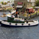 Sea Port kit: H125 53' Harbor Steam Tug, HO Scale,  L: 7-1/4” W: 2-1/8”, qty. 1 - Image 9