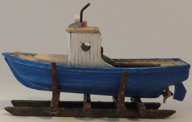 SA125-1 Small Boat Cradle - resin - HO or N scale - fits H159 full hull fishing  boat - Sea Port Model Works