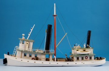 HO-1125 Sylvan 81' HO Scale White Swan Motor Vessel - L. 10-7/8