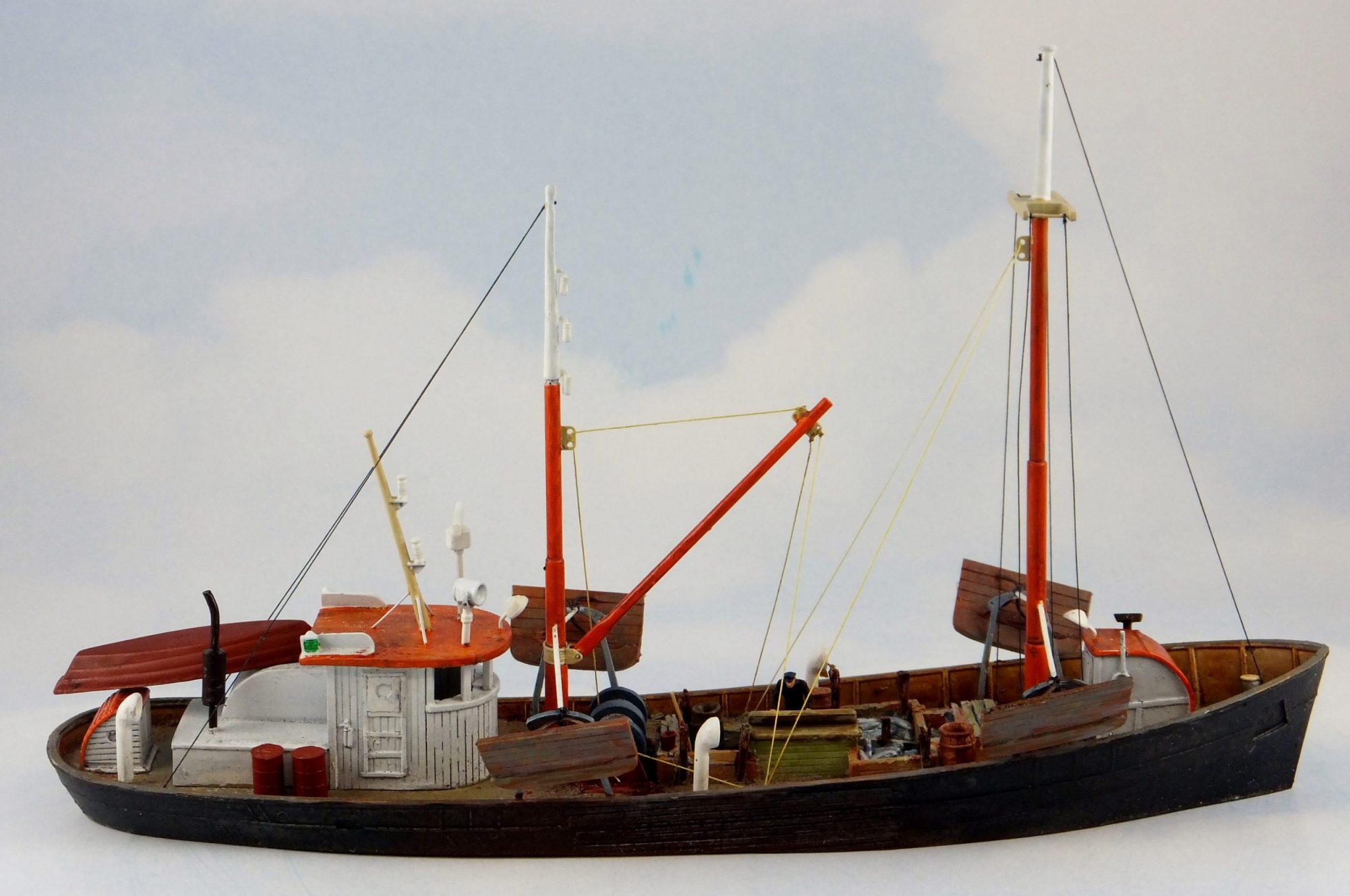 H141w Ho 77 Converted Menhaden Steamer Craftsman Kit Laser Cut Wood Superstructure Waterline