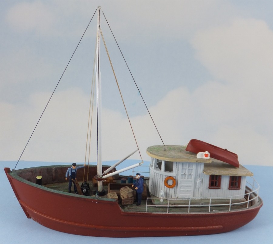 Sea Port kit: H152 HO 48’ Coastal Freighter/Fishing Vessel - waterline - L:  6 5/8” - Sea Port Model Works