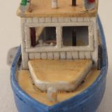 H159-HO 18' Fishing Boat & Cradle kit – full hull – L 2 ½” W ¾” - Sea Port  Model Works