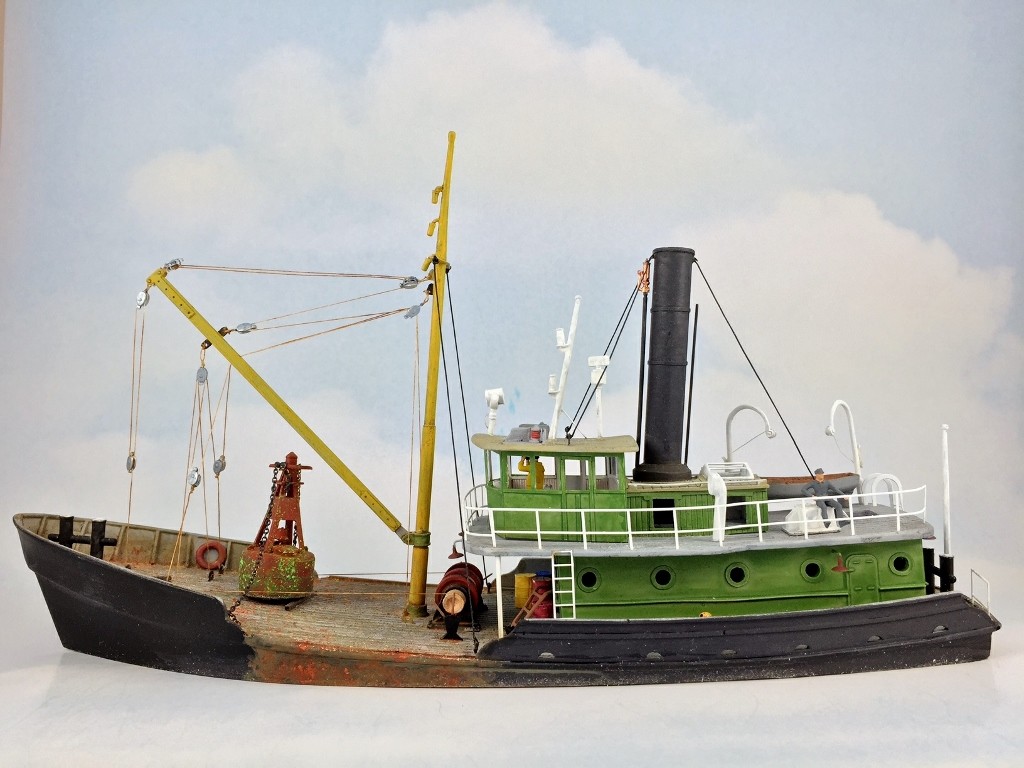 Sea Port kit: H124 81' Workboat Buoy Tender - HO scale - L :11 W: 3-1/4 -  Sea Port Model Works