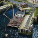 Sea Port kit: H131 57' Flat Top Barge w/Cabin, Mast & Boom Kit - HO Scale - L:8" W:3-3/4 - Image 3
