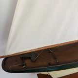 Vintage ANTIQUE WORKING POND BOAT est. circa 1890-1930 Excellent cond. Height: 66". Fabulous window display! - Image 5