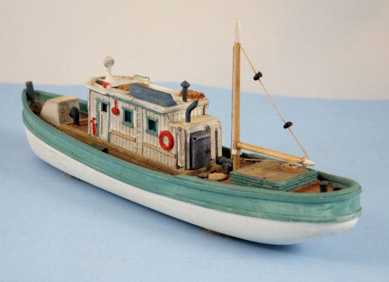 Sea Port kit: H117 N Scale Work Boat/Lighter L. 5-1/2