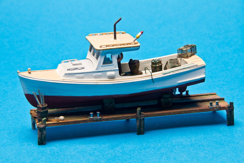 Osborn Model Kits Lobster Boat Lower Hull Kit -- HO Scale Model