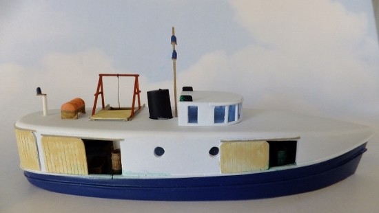 HO-1124 Sylvan 55' Great Lakes Fish Tug kit, L.7-1/2 W.2-1/16 - Sea Port  Model Works