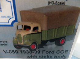 Web 1 V-059 1938-39 Ford COE with stake body