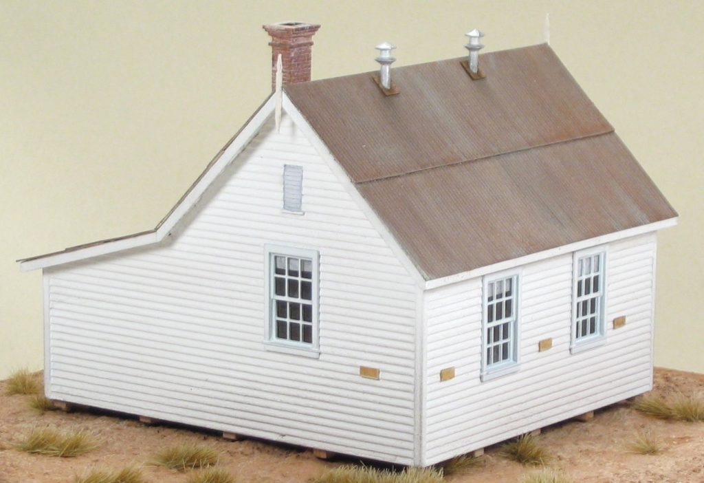 Perplexing Puzzles Plus S Scale (1:64) One Room Schoolhouse Kit - Unassembled Wood Model