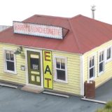 1034-H  Harry's Luncheonette A typical small Mom-n-Pop type roadside diner. A Mount Blue HO scale, laser kit. - Image 2