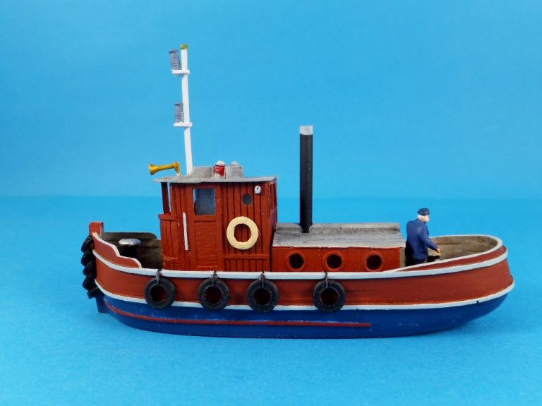 Sea Port Kit H HO Mighty Babe Tug Kit Resin Waterline Easy To Assemble L