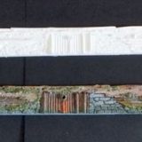 M590 Breakwater Wall - 24 contiguous inches - 3 pieces - resin - HO or N scale - each inch different/connects to next piece - - Image 3