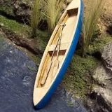 A110 HO Scale 16’ Canoe Kit - Osborn - Contains two canoes -