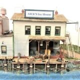 Sea Port kit: B109 HO Nick's Ice House Laser Cut Wood & Resin Craftsman Kit  - Sea Port Model Works