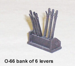 P297C Bank of 6 levers Crow no. O-66 pewter kit with instructions