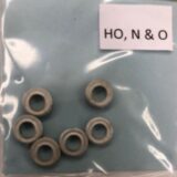 P101 Tires - metal - HO, N, O scale - Dia: 5/16" (6 pack)