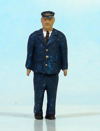 Web 1 OF-001 - O Scale Tugboat Captain figure - resin - shown painted