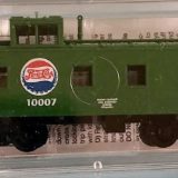 VINTAGE N SCALE MICRO TRAINS  100080 Pepsi Cola 36' Riveted Steel Side Caboose - Magne-Matic - New in box  Collectible  N Scale