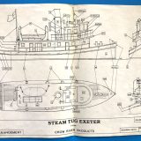 NEW RELEASE! RARE OFFERING - VINTAGE STEAM TUG EXETER KIT - HO SCALE - CROW RIVER ORIGINAL FROM 1992, Original Box, Excellent Condition - Image 3