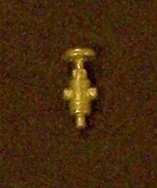 Steam turret - O Scale - P326CR metal-Used on boilers or steam lines to power auxiliaries such as water pumps, air compressors, blow lines, etc ht 5-16 in O65SteamTurret