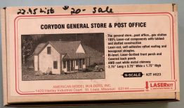 Vintage Corydon General Store & Post Office Kit - N Scale - Kit # 623