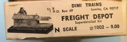 Vintage Freight Depot Kit - N Scale - Kit # 1002