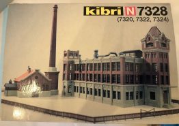 Vintage Kibri Factory Building & Fence Building Kit - N Scale - Kit N7328 (7320, 7322, 7324)