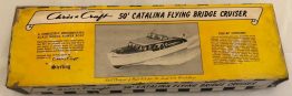 Vintage Chris Craft 50' Catalina Flying Bridge Cruiser Kit - HO Scale - Sterling kit B-7m