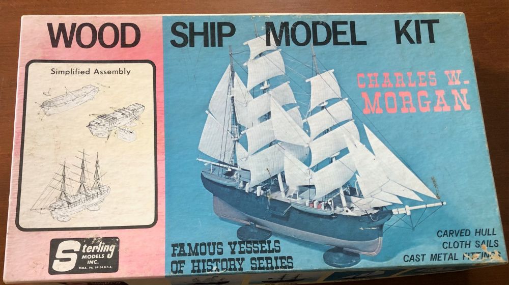 Charles W. Morgan wood Ship Model Kit # G8 - HO - Sterling Models Inc., Phila., PA