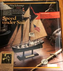 Vintage N.Y. Pilot Schooner Phantom 1868 kit - Scale 1:75 -Easy to build, great for beginners
