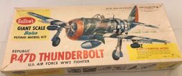 Vintage P.47D Thunderbolt US AF Fighter - Giant Scale Balsa flying model kit