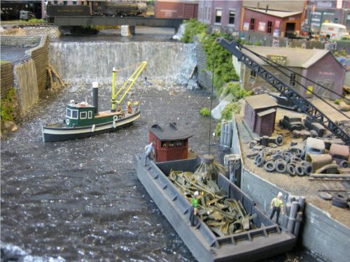 John builds the N Scale Barge with an HO pilot house