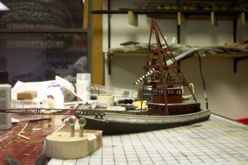 Richard Cormier converts the H123 Car Ferry to a Derrick Barge 100 0907