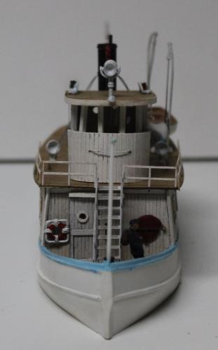 Bob Farquhar builds  the H136W HO Passenger Steam Ferry.Bow View