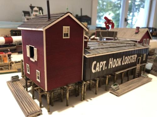  Gordon Fay builds Captain Hook Lobster on his layout. Kit  B102 HO 