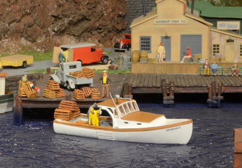 Fred-Dole-O-Lobster-Boat-harbor scene 
