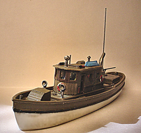 H117 N Scale Harbor Workboat -1735