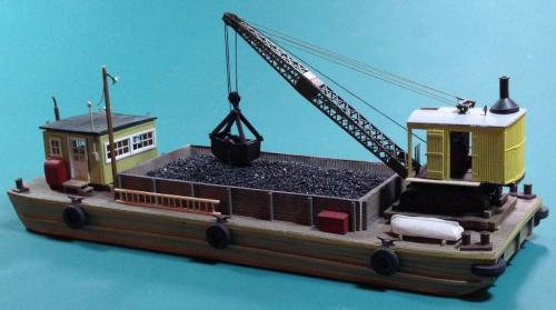 Jordan Steam Crane w clam bucket M96 hull