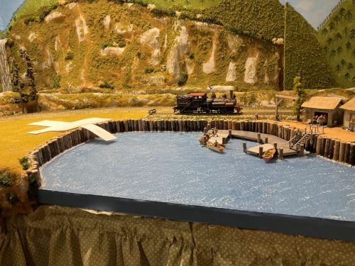 Josh-Hall-prepares-the-site-for-Gilleys-Small-Boat-Repair-on-his-Timber-Bay-layout-stay-tuned