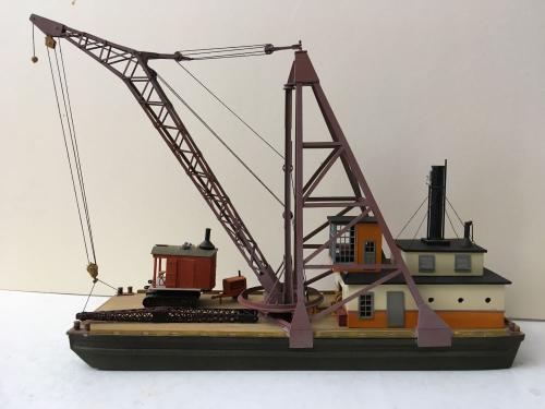 Richard Boudreau 2nd of two scratch builts on SPMW HO barge hulls