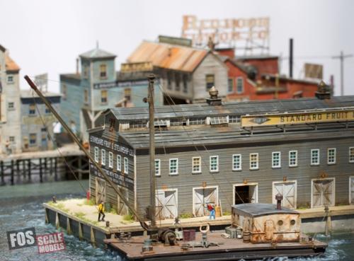 Doug Foscale builds the H131 HO Flat top barge shown here at his PIER 17